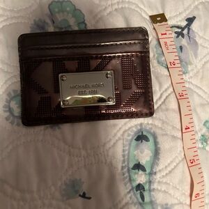 Michael Kors Metallic Card Holder